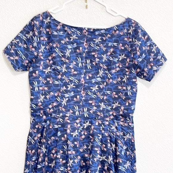 eShakti Custom Woman Dragon Fly Pattern Dress Size L - Picture 7 of 14